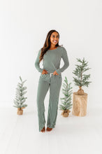 Load image into Gallery viewer, Green Stripes | Women’s PJ TOP