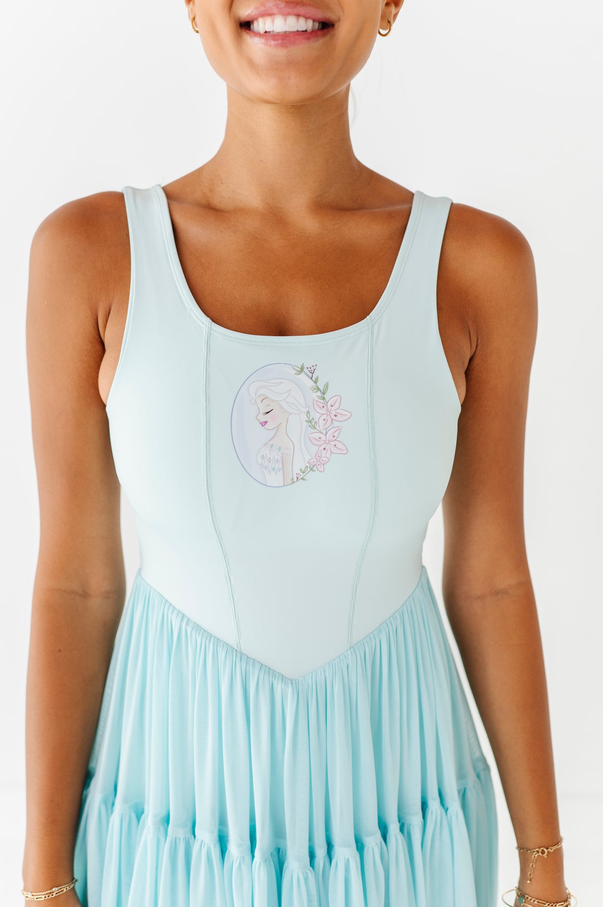 Elsa (ADULT) | Icy Blue Mesh DRESS