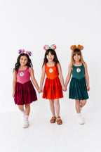 Mulan (KIDS) | Wine Mesh DRESS