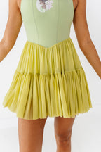 Tiana (ADULT) | Pistachio Mesh DRESS