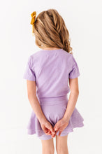 Load image into Gallery viewer, Silly Goose | Purple Vintage Front-Tie Tee