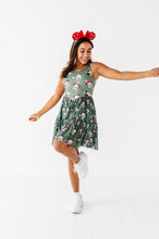 Load image into Gallery viewer, Mickey's Evergreen Check | ADULT Mesh Dress