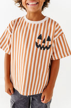 Load image into Gallery viewer, Jack-O-Lantern | Rust Stripe Boxy Tee