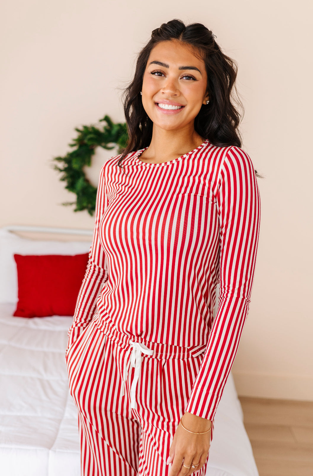 Red Stripes | Women’s PJ TOP