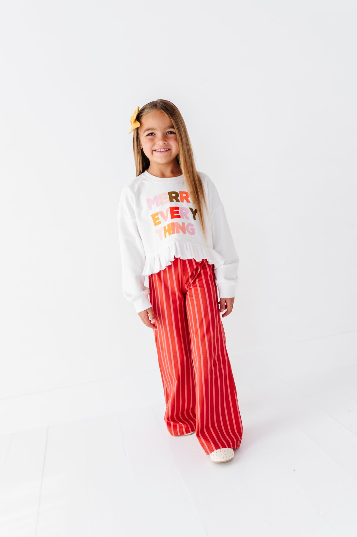 Peppermint Stripes | Wide Leg Pants