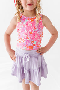 Neon Floral | Twisty Back Tank
