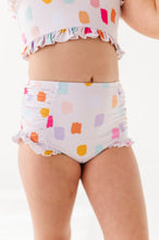 Load image into Gallery viewer, Painted Dotty: Ruffle Bandeau TWO-PIECE