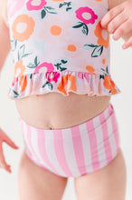 Load image into Gallery viewer, Poppy + Stripes: Ruffle TWO-PIECE Tankini