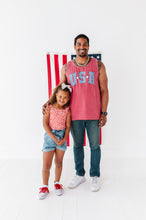 Load image into Gallery viewer, Men’s RED ‘USA’ Check Tank