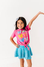 Load image into Gallery viewer, Butterflies | Pink Vintage Front-Tie Tee