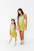 Tiana (KIDS) | Pistachio Mesh DRESS