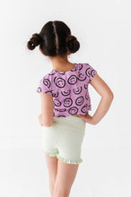 Load image into Gallery viewer, Mauve Smilies | Cross Back Tee