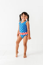 Load image into Gallery viewer, Stars + Stripes | Skirted ONE-Piece