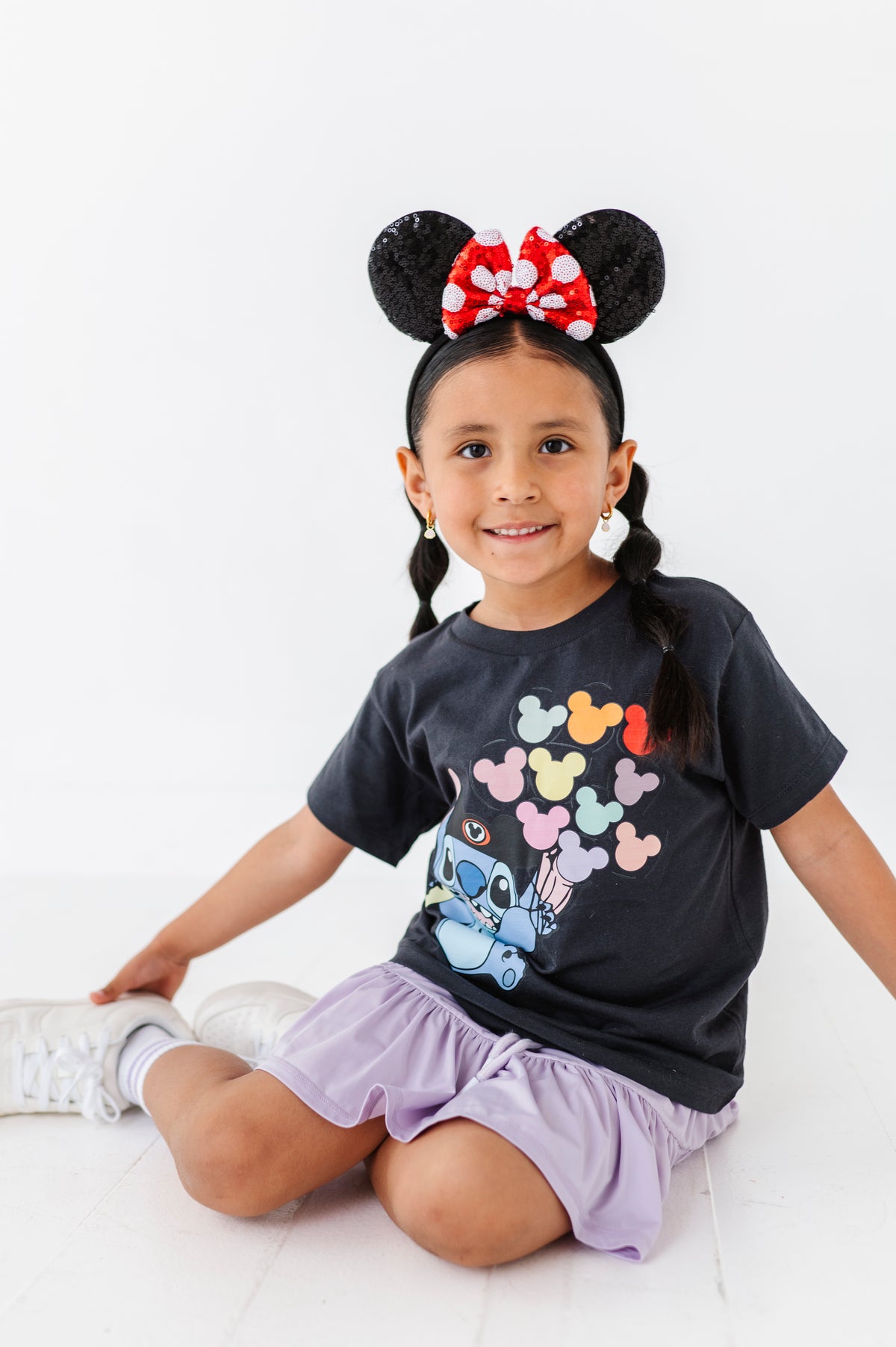 Balloon Stitch | KIDS CHARCOAL TEE