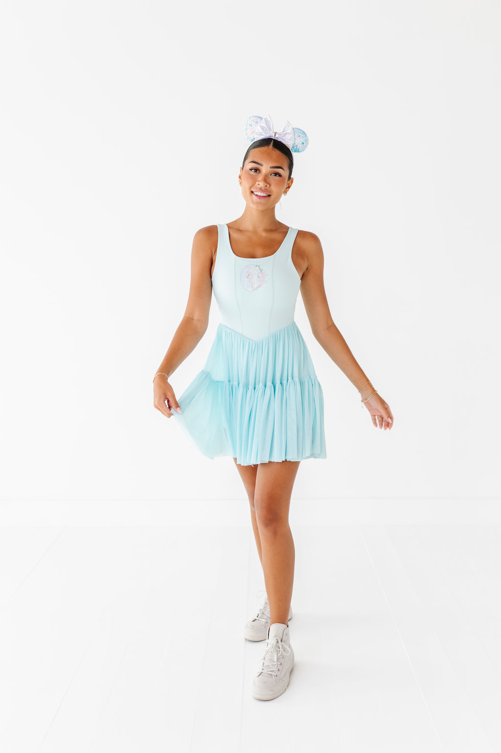 Elsa (ADULT) | Icy Blue Mesh DRESS