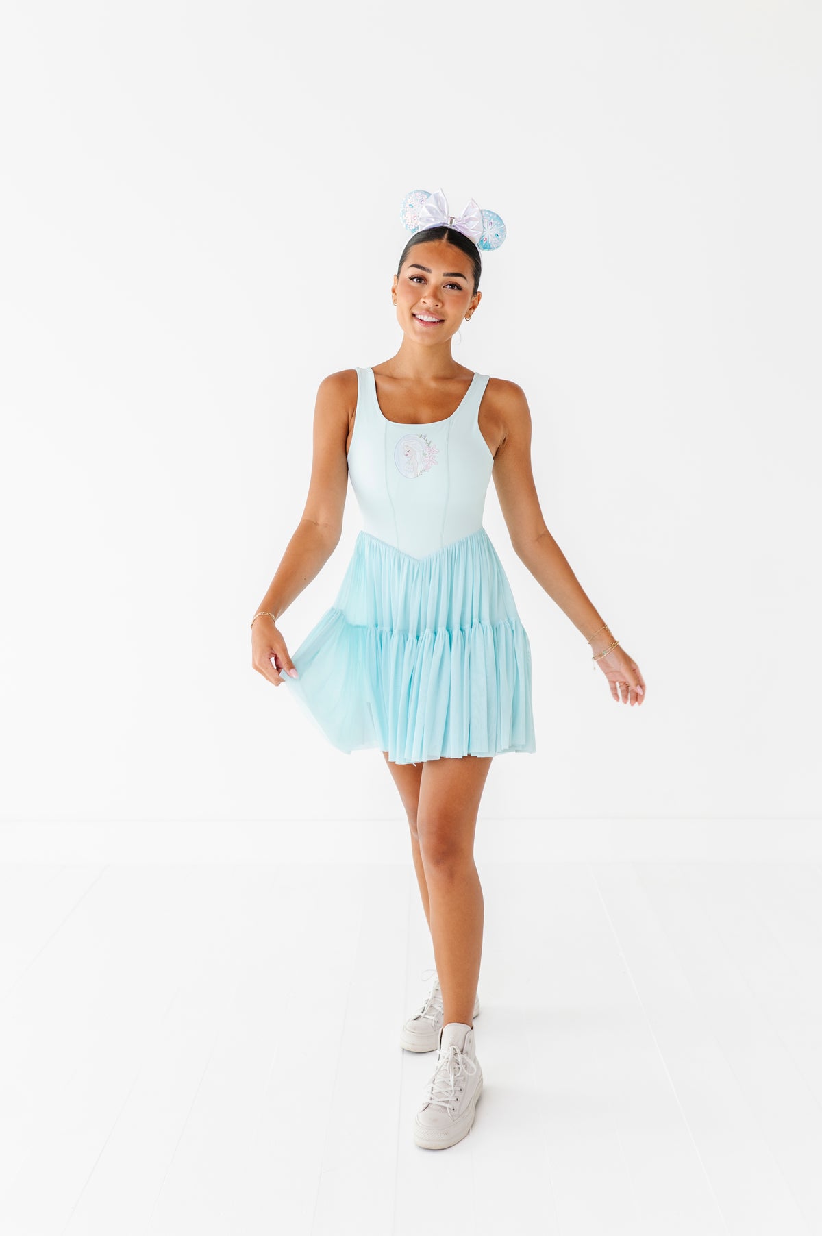 Elsa (ADULT) | Icy Blue Mesh DRESS