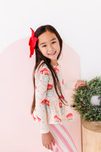 Load image into Gallery viewer, Pink Santas | PEPLUM