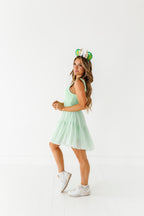 Tink (ADULT) | Lime Mesh DRESS