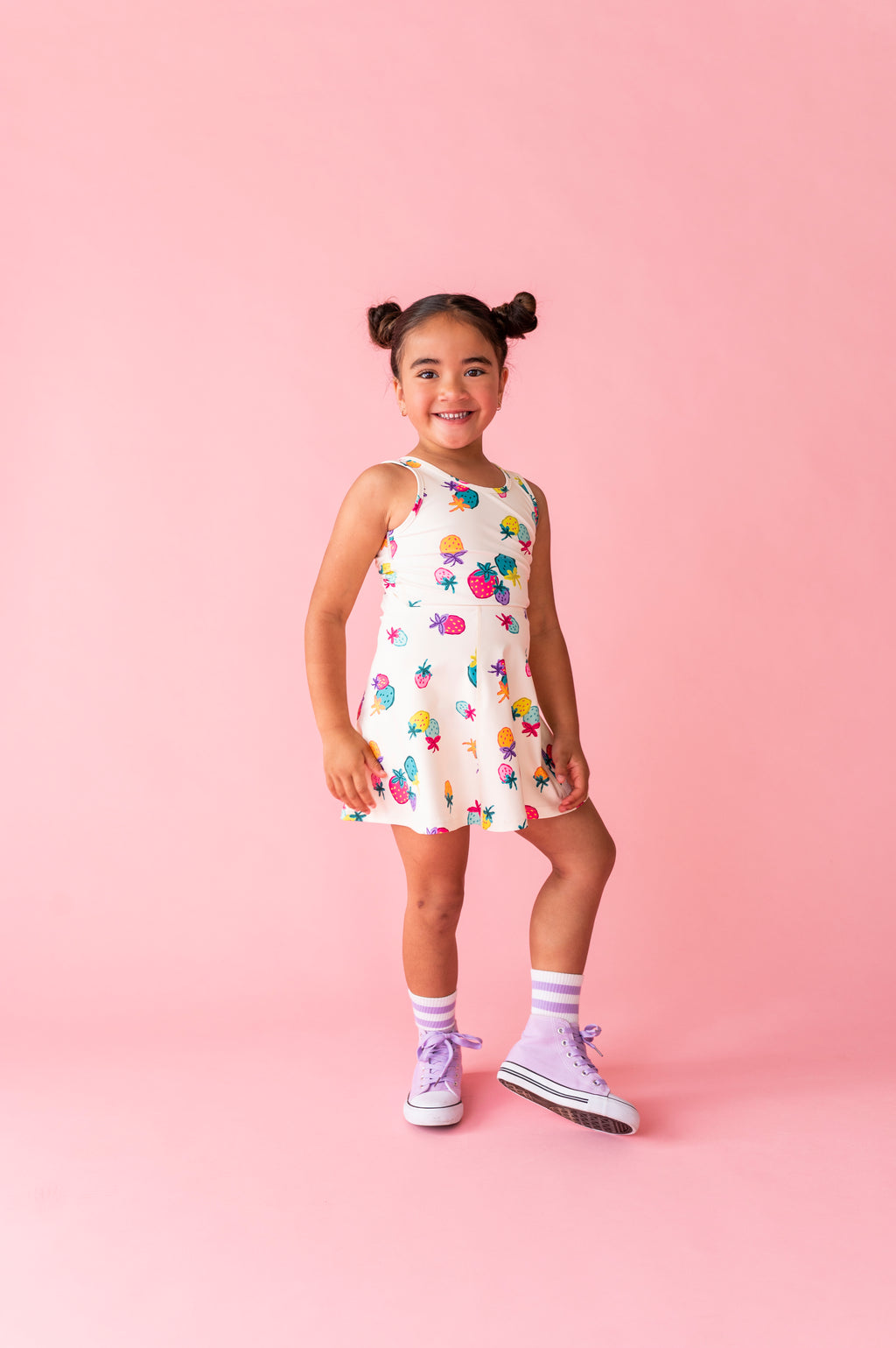 Sugar Berry | Twisty Back Active Dress (with shorts!)