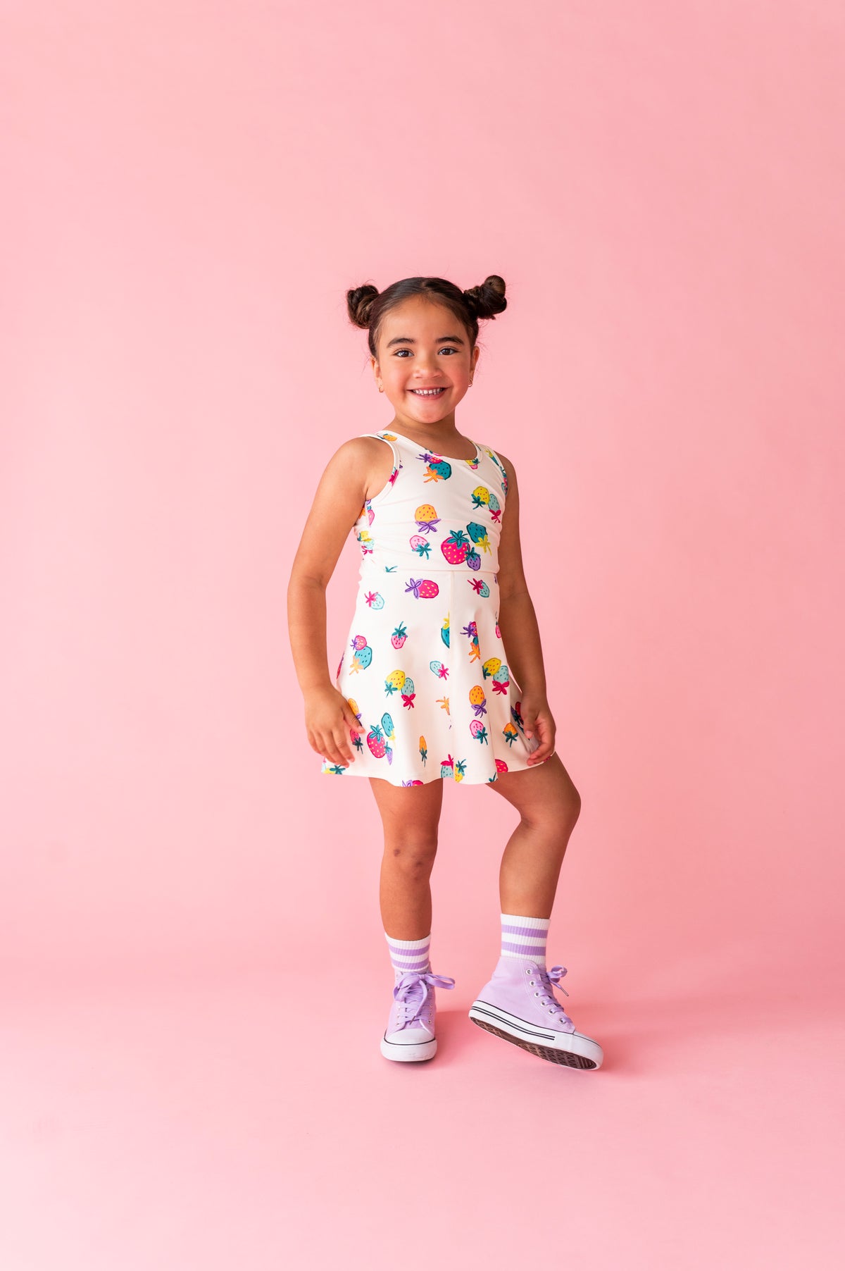 Sugar Berry | Twisty Back Active Dress (with shorts!)