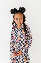 Load image into Gallery viewer, Checkered Minnie Pumpkins | KIDS 1/4th Zip Up