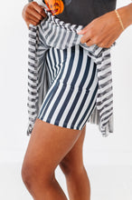 Load image into Gallery viewer, Midnight Stripes | (ADULT) MESH SKORT