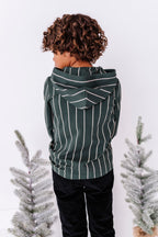 Yuletide Green Stripe | Hoodie Henley