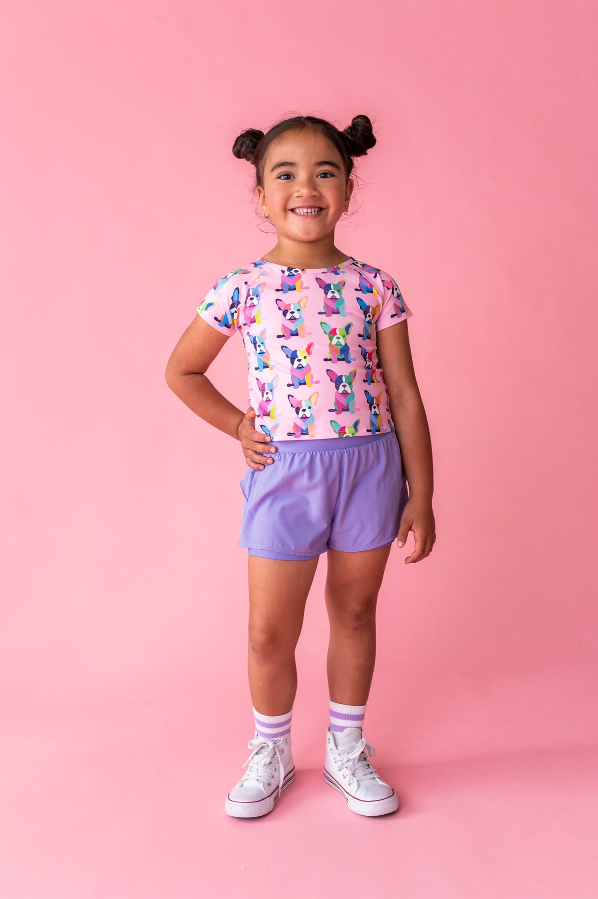 Wild Grape | Ruffle Bum Runner Shorts