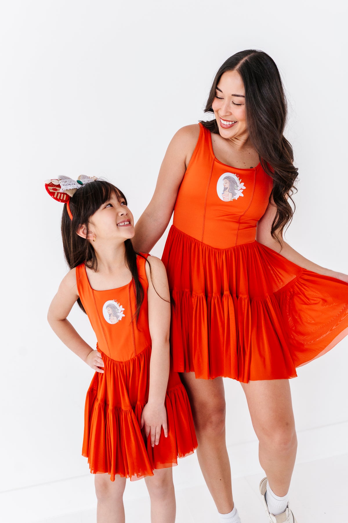 Moana (KIDS) | Burnt Orange Mesh DRESS