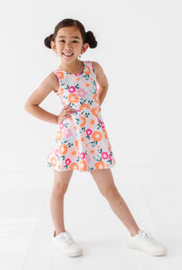 Poppy Floral | Twisty Back Dress (with detached shorts!)