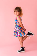 Load image into Gallery viewer, Electric Bloom | Open Sides Active Dress (with shorts!)