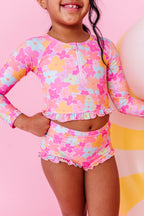 Tutti Fruitti Blossom | 1/4th ZIP RASHGUARD 2-PIECE