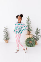 Load image into Gallery viewer, Pink Candy Cane Stripe | SLIM LEGGINGS