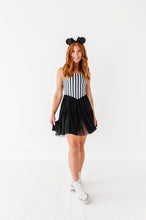 Load image into Gallery viewer, Midnight Stripes | (ADULT) Mesh DRESS