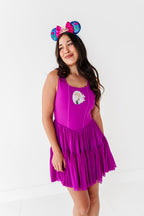 Ana (ADULT) | Raspberry Mesh DRESS