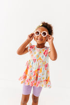 Fruity Floral | Double Ruffle Peplum