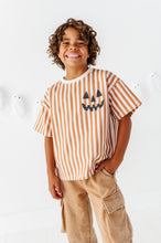 Load image into Gallery viewer, Jack-O-Lantern | Rust Stripe Boxy Tee