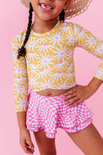 Load image into Gallery viewer, Happy Daisy | RASHGUARD SKIRTED 2-PIECE