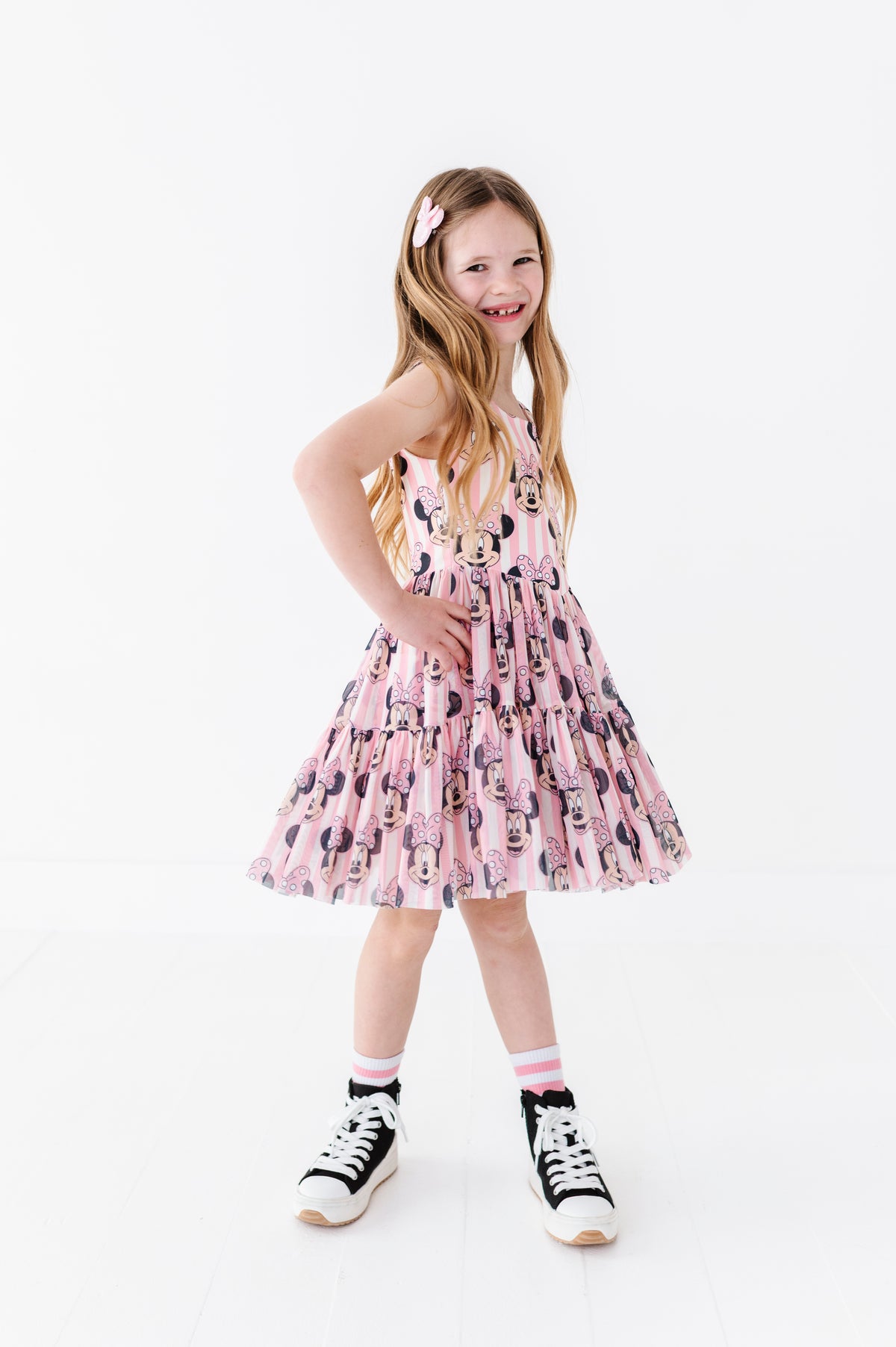 MINNIE Stripe (KIDS) | Mesh DRESS