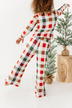 Load image into Gallery viewer, Holiday Plaid | GIRLS WIDE-LEG SET