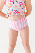 Load image into Gallery viewer, Poppy + Stripes: Ruffle TWO-PIECE Tankini