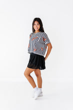Load image into Gallery viewer, Striped Mickey Pumpkin | ADULT Boxy Crop