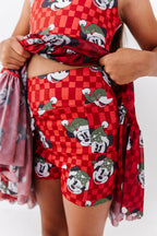 Minnie's Holly Check | KIDS Mesh Dress