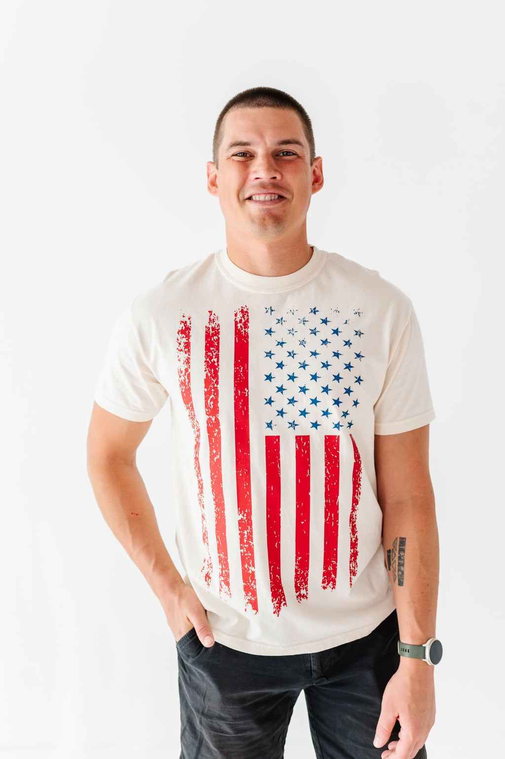 Heritage Flag | ADULT Cream TEE