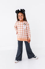 Load image into Gallery viewer, Pretzel Ghostie (PLAID) | SIDE SPLIT SWEATSHIRT