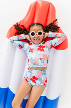 Load image into Gallery viewer, Freedom Floral | 1/4th Rashguard TWO-PIECE