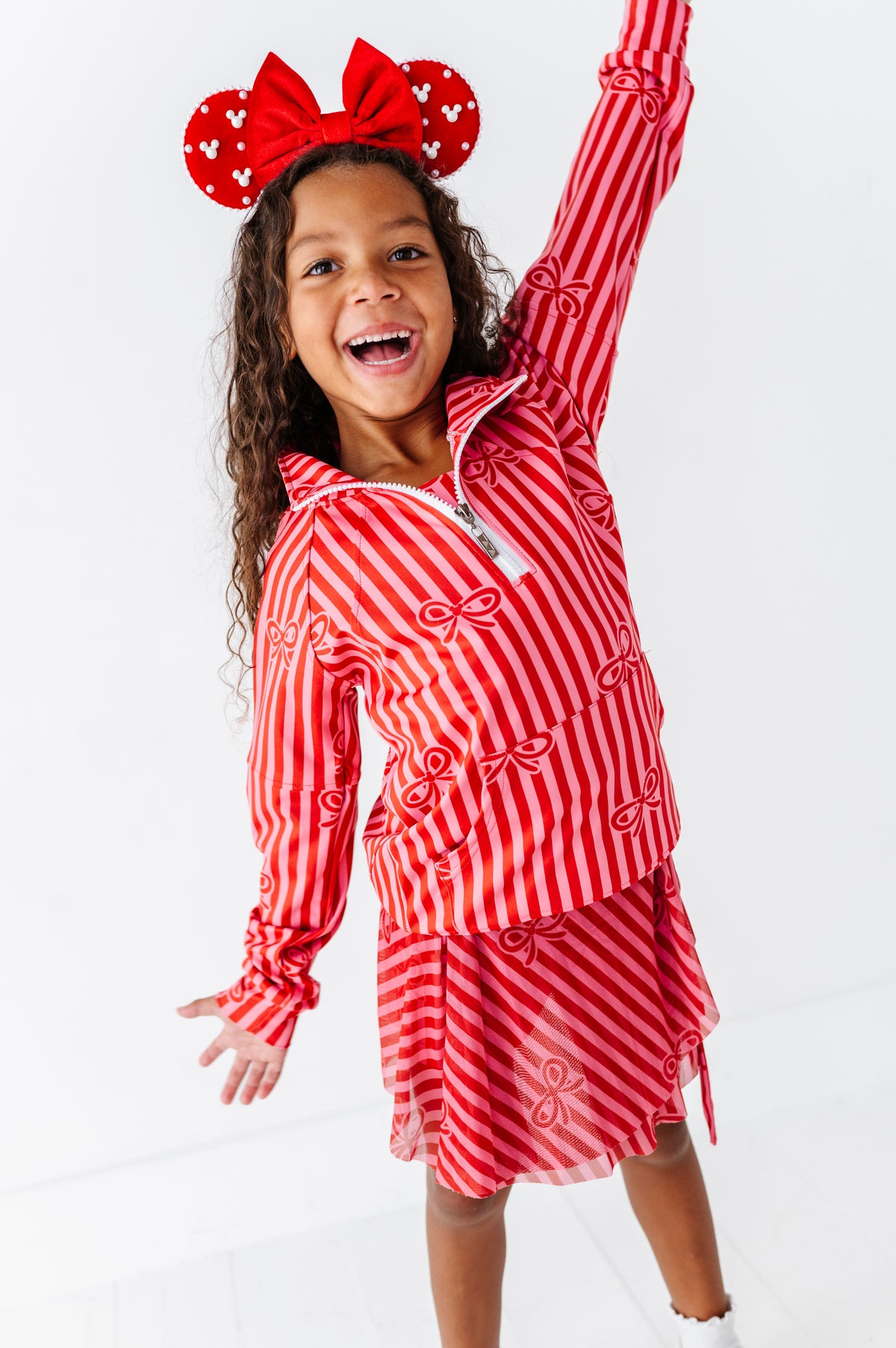 Merry Mouse Bows | KIDS 1/4th ZIP