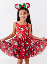 Load image into Gallery viewer, Minnie's Holly Check | KIDS Mesh Dress