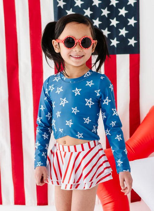 Stars + Stripes | Skirted Rashguard TWO-PIECE