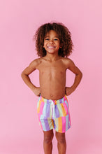 Load image into Gallery viewer, Sherbert Stripes | BOYS SWIM SHORTS